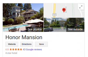 honor mansion google result